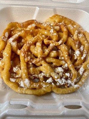 Plain funnel cake with powder sugar