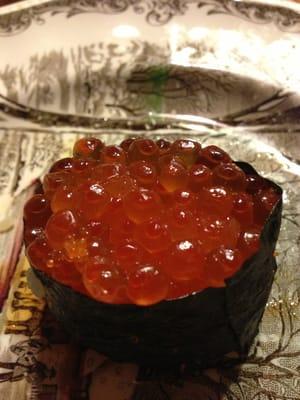 Salmon roe.