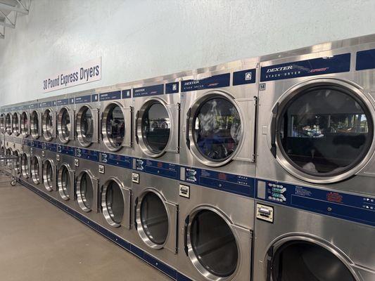 Lots of dryers!