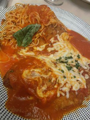 Veal Parmigiana "light sauce"