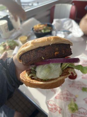 vegan black bean burger