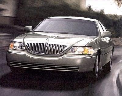 Silver Lincoln Town Car