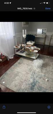 Absolutely no cleaning done from the wedding before. DISGUSTING