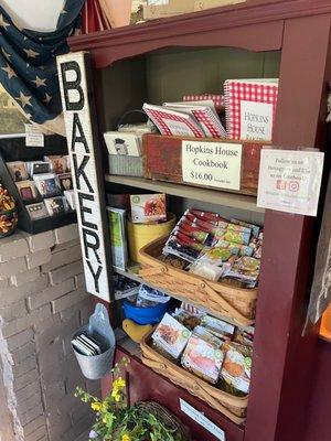 Inside the shop/bakery