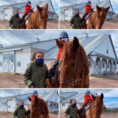 Bridle Hill Farm - Michelle Koppelman  Pony Ride Lesson  Travis 2_12_2022