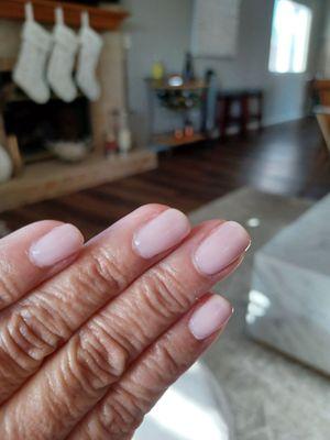 I asked Mary for a gel manicure and pedicure with a color that was very natural, and it looks beautiful still after a week.