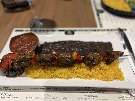 Brazilian Churrasco steak skewer