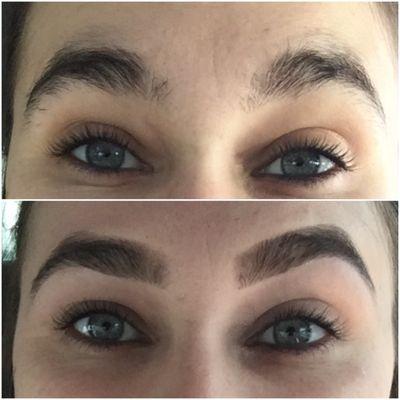 Eyebrow wax by Lace.  My eyebrows are even my left eyebrow just has a mind of its own