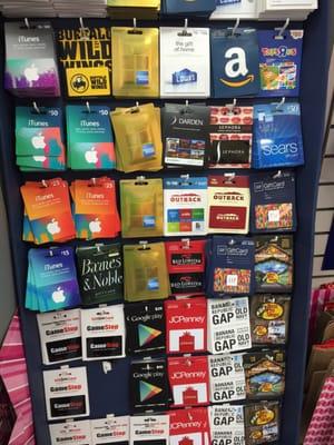 Gift cards for sale