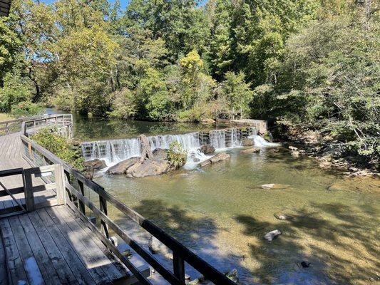 View of the falls from their deck