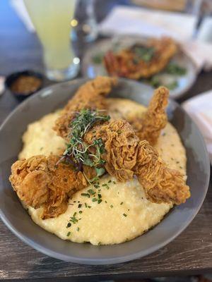 Catfish and grits