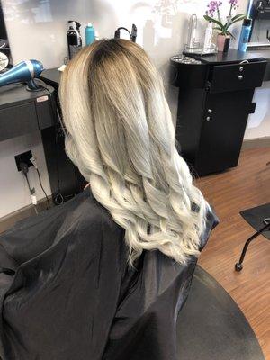 Silver hair with a shadow root!