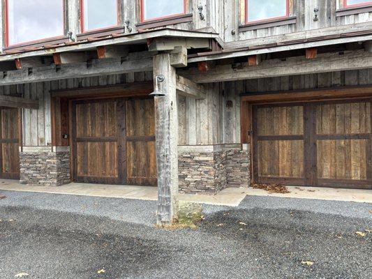 Custom stained wood doors