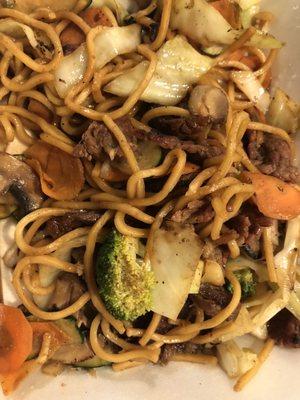 Beef yakisoba