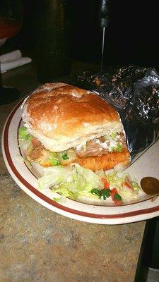 Torta with carnitas, very big!