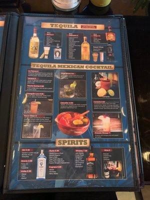 Second page menu drink