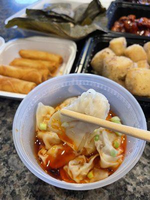 Wonton with Spicy Sauce