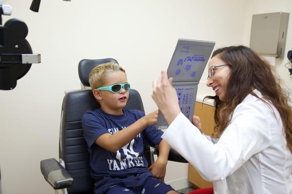 All of our faculty have residency training in pediatric vision care and use the latest technology for evaluating vision.