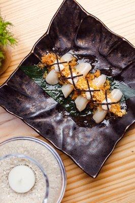 Because you can never have enough #truffle... try our #TanukiSpecial - scallop black truffle