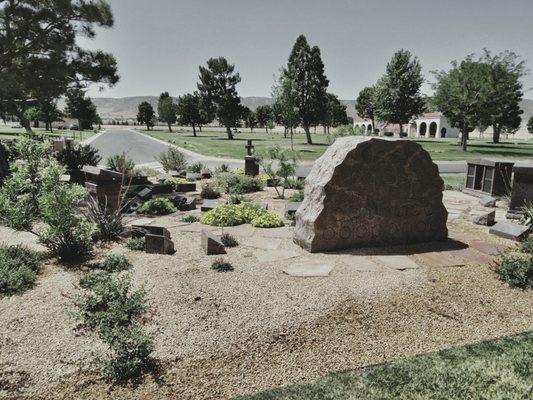 Our Lady of the Desert cremation garden.