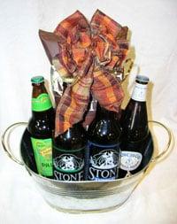 Sample beer basket from The Vineyard