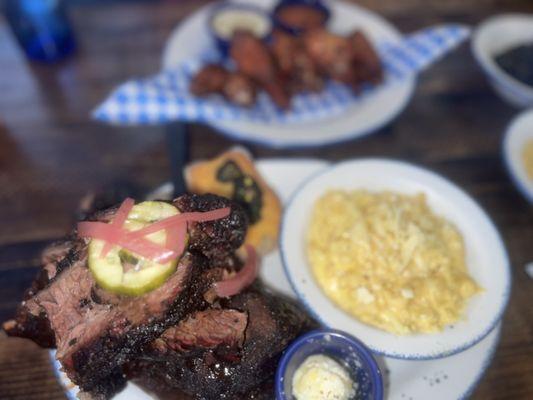 Brisket & ribs comes with two sides