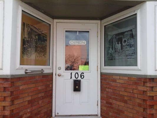 Front door at River Rider Cycle.