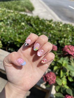 Gel Manicure with Designs