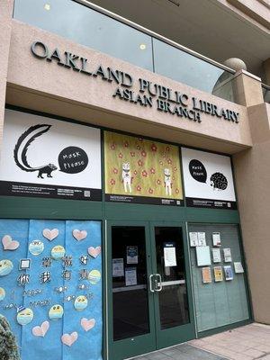 Oakland Public Library - Asian Branch, Store Front, Oakland Chinatown, Oakland, CA.