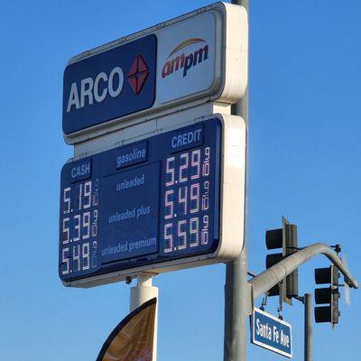 Gas prices as of 7-29-22