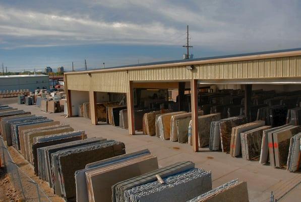 Huge selection of stone and granite slabs