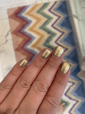 Chipping Dazzle nails, day 5