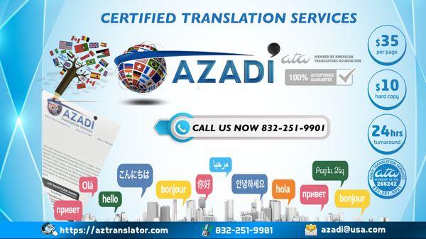 Do you need a certified translation company for your documents? Call us today to get started.