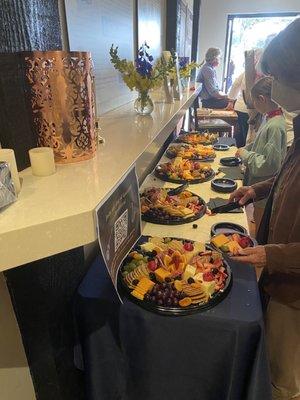 Cheeseboards for rotary reception.