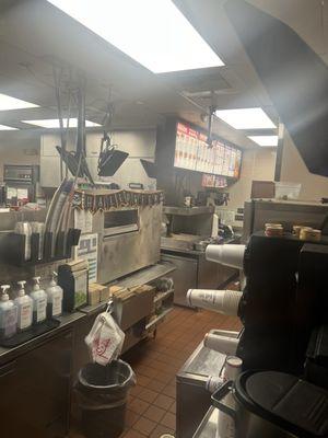 Nobody even at the drive thru window at a 24 hour Jack n box