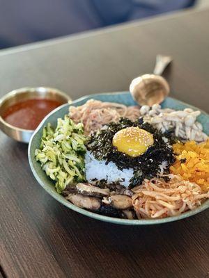 Mushroom bibimbap