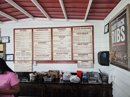 Menu board