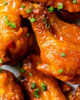 Homemade buffalo fried chicken wings