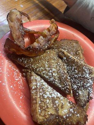 French toast with bacon