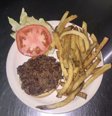 Fresh Ground Chuck Burger & Hand Cut Fries