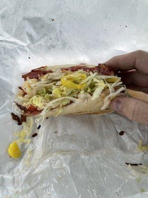 6" Italian baked hoagie is delicious!