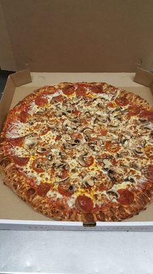 Extra large 18 inch pizza