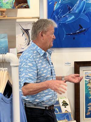 Guy Harvey is signing lithographs with a $100 purchase this weekend. Shop for the holidays!