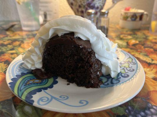 Delicious chocolate cherry cake!