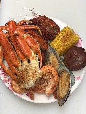 Small seafood plate