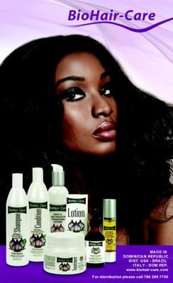 BIO HAIR CARE products available, one of the best Dominican products, you can see results as little as in 3 weeks