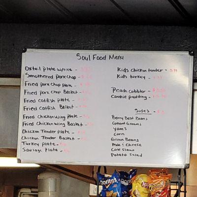 Menu board