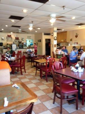 A picture of the inside of this quaint little breakfast restaurant.