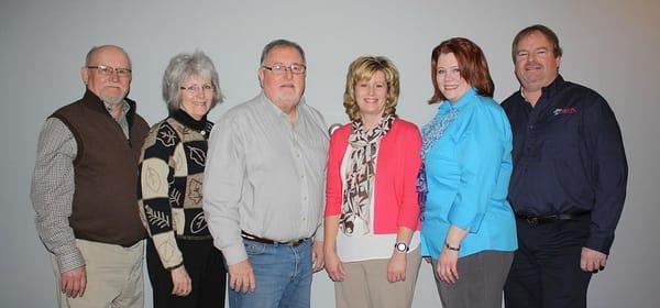 L-R: Craig Moroney, Sales Associate; Chery O'Conner, Broker-Associate;  Jim Hughes, Broker Associate; Wendy Fischels, License...