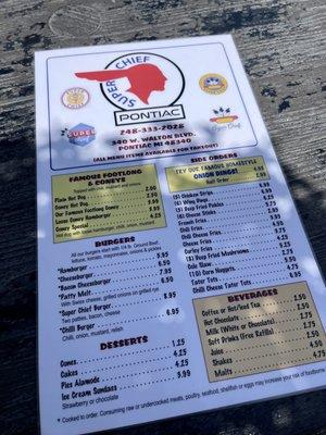 Menu.